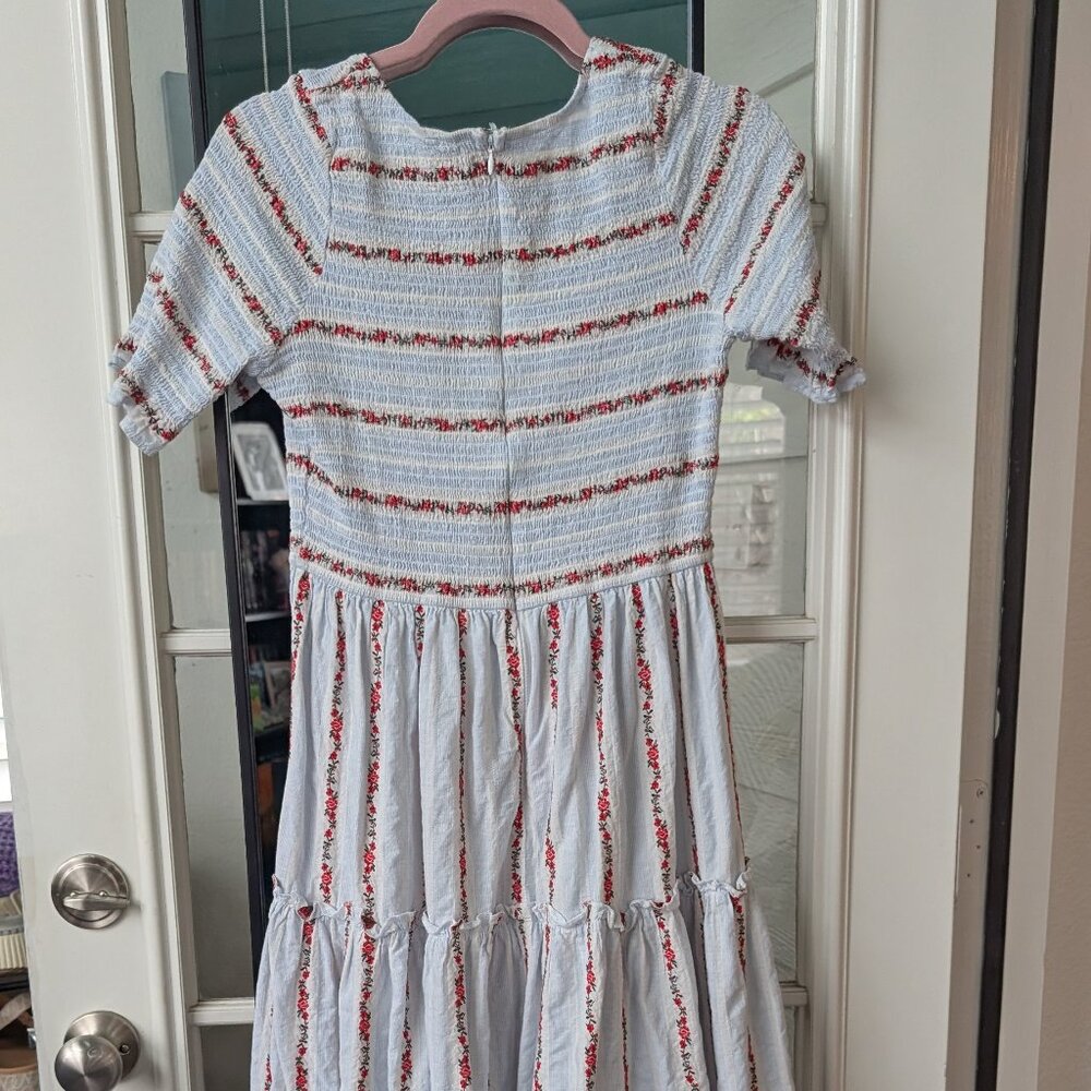 Ivy City Co - Beatrice Dress in Floral Stripe  - M Perfect For Easter! - Picture 6 of 9